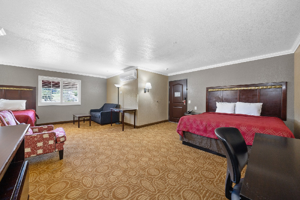 1 King Bed, 2 Queen Beds, 1 Room Suite